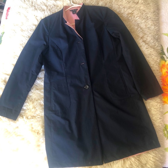 INC International Concepts Jackets & Blazers - INC, International Concepts reversible navy and pink 100% cotton spring coat